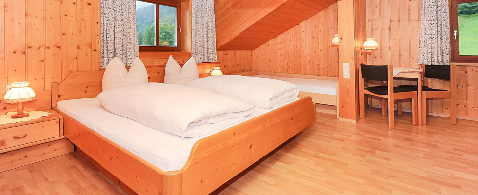 Wohnung Alpenrose, Schlafzimmer